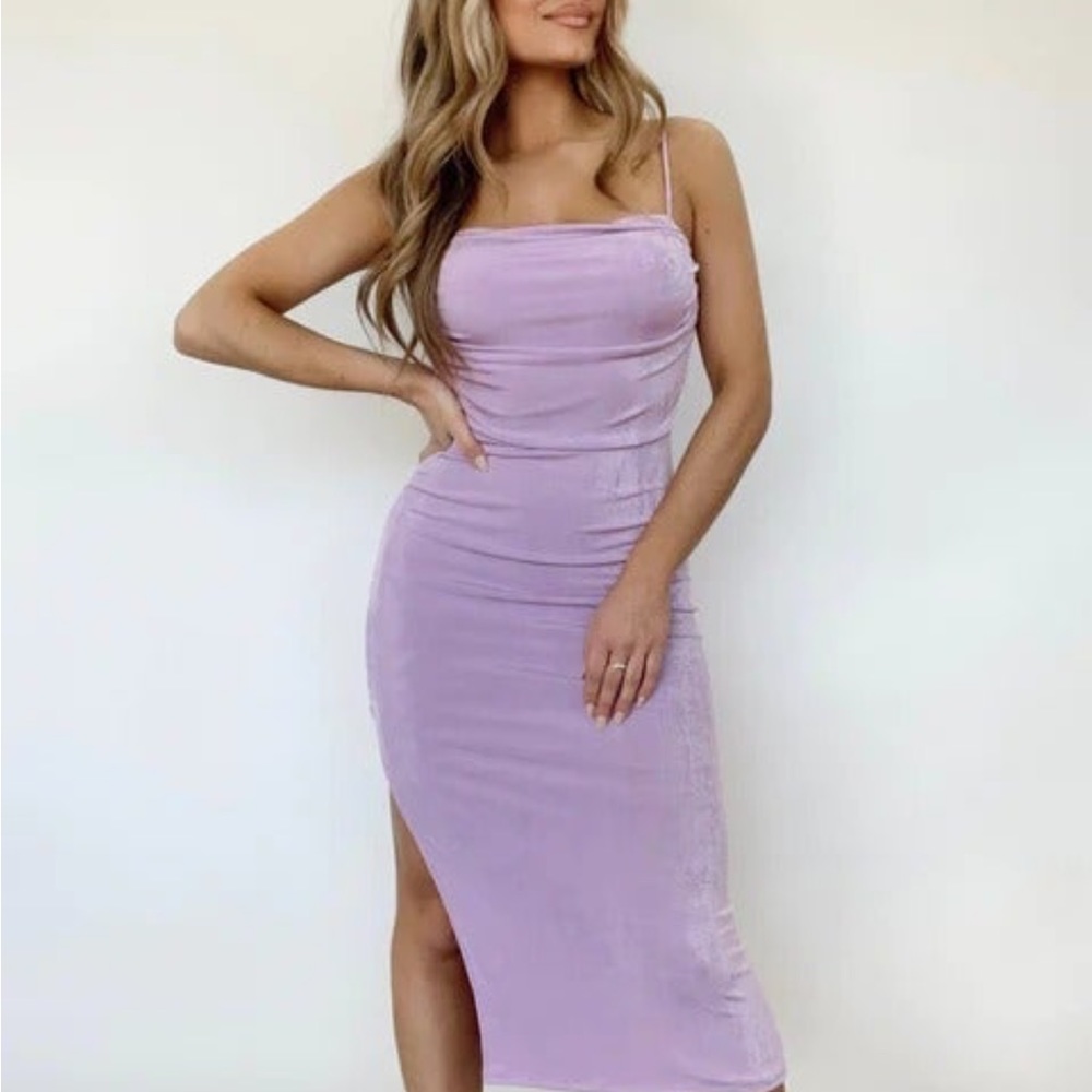 Lavender Mist Midi Dress Size 8-10